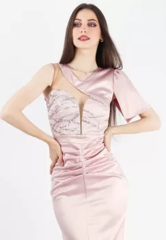 Rochie conica Bej 36 imagine