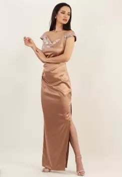 Rochie conica capucino 36 imagine