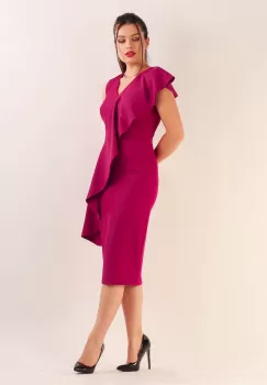 Rochie conica ciclame 36 imagine