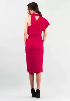 Rochie conica fucsia 36 imagine