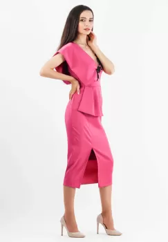 Rochie conica fucsia 36 imagine