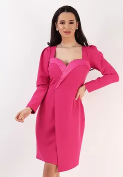 Rochie conica fucsia 36 imagine