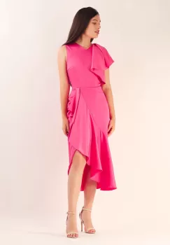 Rochie conica fucsia 36 imagine