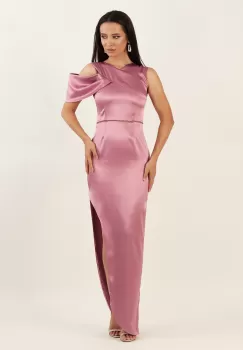 Rochie conica lila inchis 36 imagine