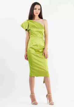 Rochie conica lime 36 imagine