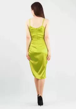 Rochie conica lime 36 imagine