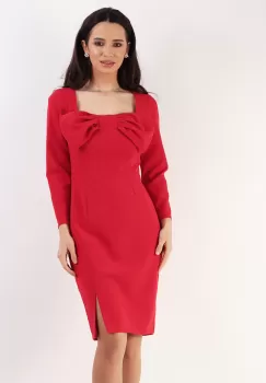 Rochie conica rosu 36 imagine