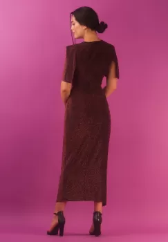 Rochie conica roz inchis 36 imagine