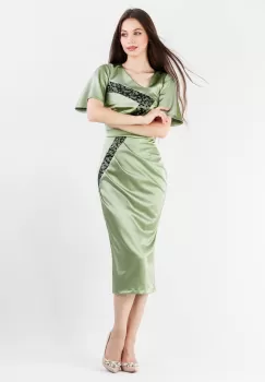 Rochie conica Verde 36 imagine