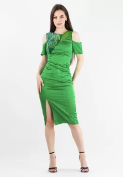 Rochie conica Verde 36 imagine