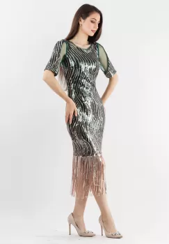 Rochie conica Verde 36 imagine