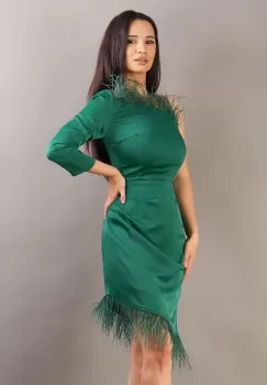 Rochie conica Verde 36 imagine