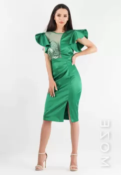 Rochie conica Verde 36 imagine