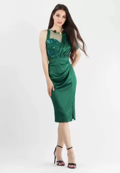 Rochie conica Verde 36 imagine