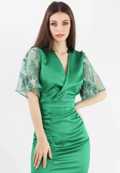 Rochie conica Verde 36 imagine
