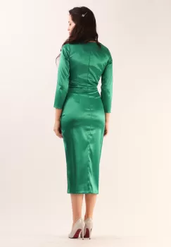 Rochie conica Verde 36 imagine