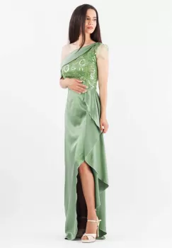Rochie conica Verde 36 imagine
