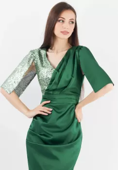 Rochie conica Verde 36 imagine