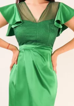 Rochie conica Verde 36 imagine