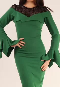 Rochie conica Verde 36 imagine