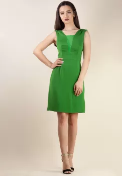 Rochie cu decolteu Verde 34 imagine