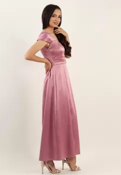 Rochie cu pliuri lila 36 imagine