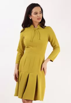 Rochie evazata lime 36 imagine