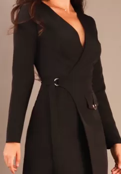 Rochie evazata Negru 36 imagine