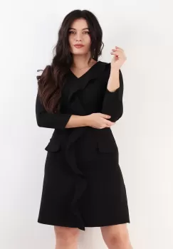 Rochie evazata Negru 36 imagine