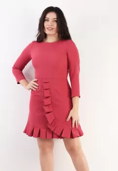 Rochie evazata somon 36 imagine