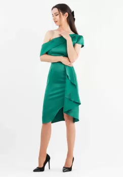 Rochie evazata Verde 36 imagine