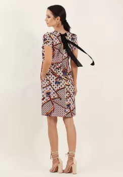 Rochie lejera alb cu maro 36 imagine