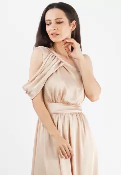 Rochie lejera Bej 36 imagine