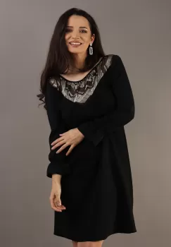 Rochie lejera Negru 36 imagine