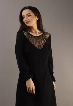 Rochie lejera Negru 36 imagine