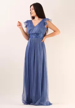 Rochie lunga albastru 36 imagine