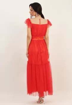 Rochie lunga din tull Corai 36 imagine