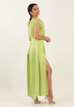 Rochie lunga lime 36 imagine
