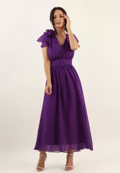 Rochie lunga mov 36 imagine