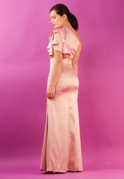 Rochie lunga tip sirena Roz 36 imagine