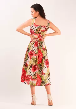 Rochie midi rosu 36 imagine