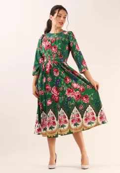 Rochie midi Verde 36 imagine