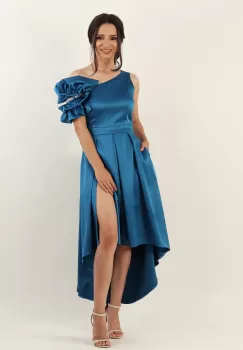 Rochie pe un umar albastru 36 imagine