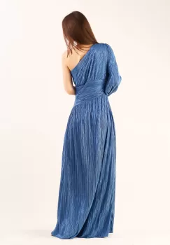 Rochie pe un umar albastru 36 imagine