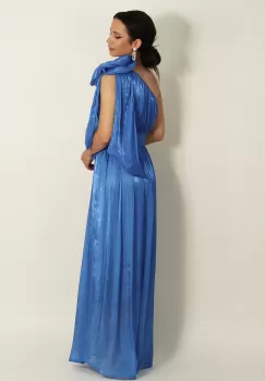 Rochie pe un umar albastru 36 imagine