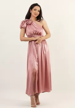 Rochie pe un umar somon 36 imagine