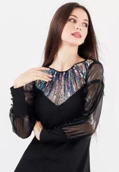 Rochie sac Negru 36 imagine