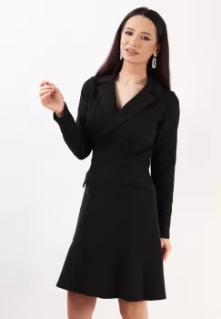 Rochie tip sacou Negru 36 imagine