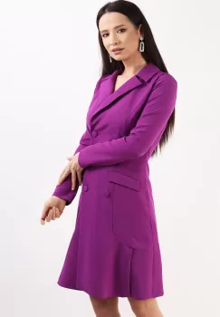 Rochie tip sacou violet 36 imagine