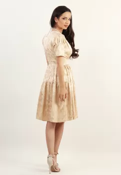 Rochie vaporoasa Bej 36 imagine